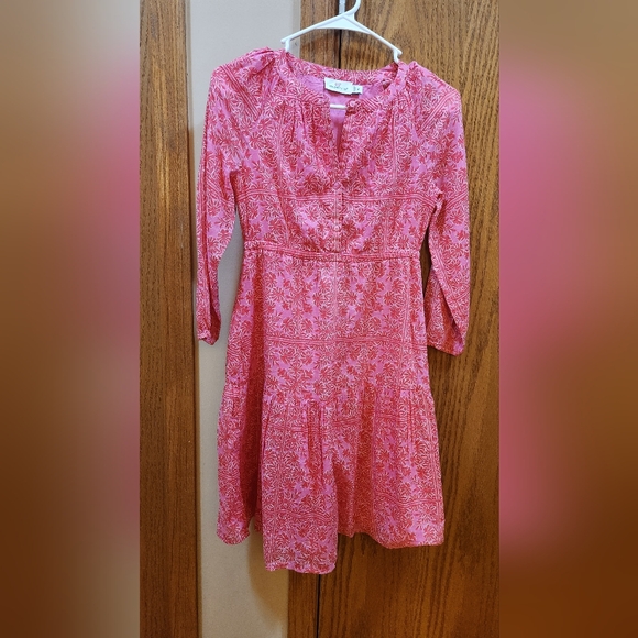 Vineyard Vines Dresses & Skirts - Vineyard Vines Pink Long Sleeve Dress